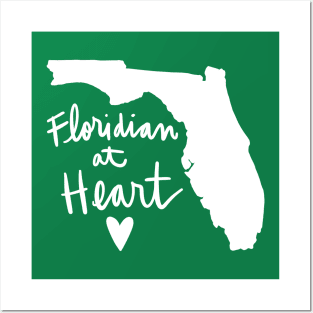 Floridian At Heart: Florida State Pride Calligraphy Posters and Art